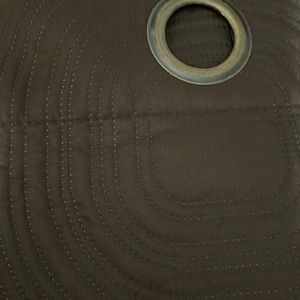 1 panel brown curtain